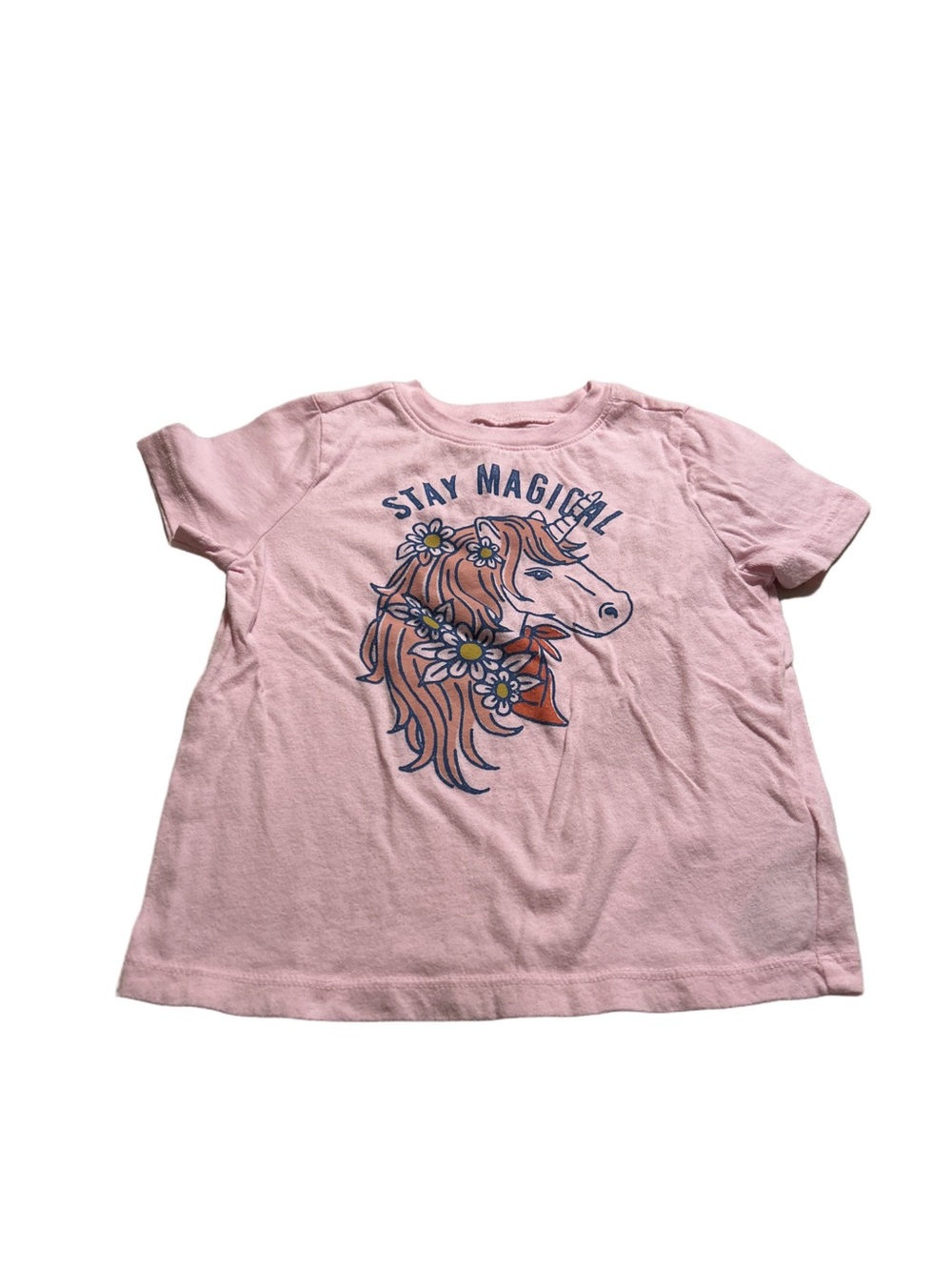 Old Navy Pink 'Stay Magical' Unicorn Graphic Tee Size 3T